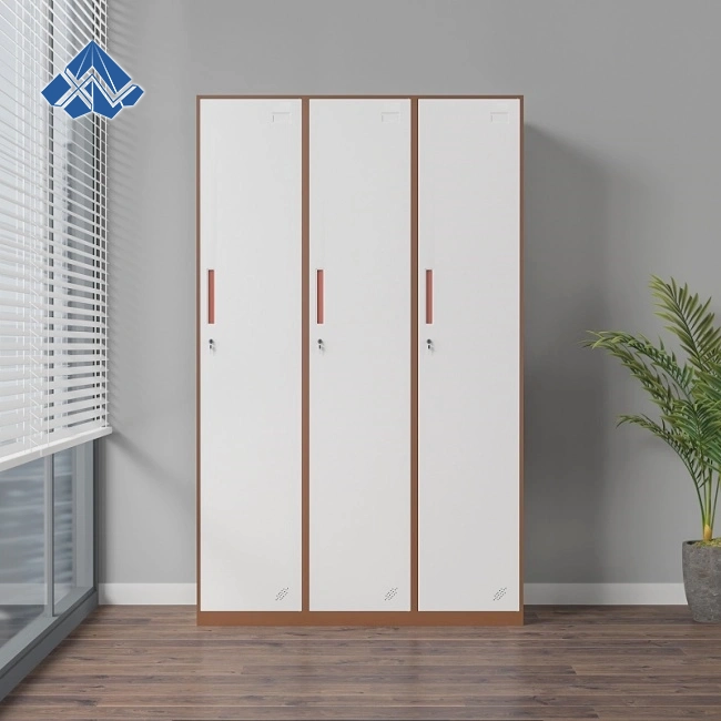 3 door locker cabinet
